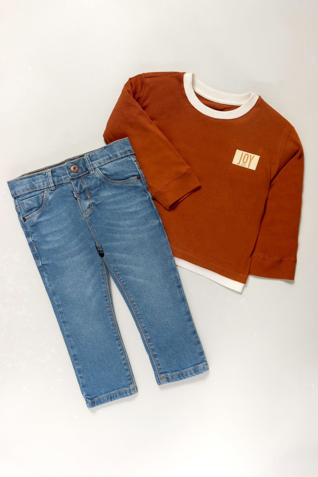 CONJUNTO 2 PRENDAS NIÑO FUN TERRACOTA