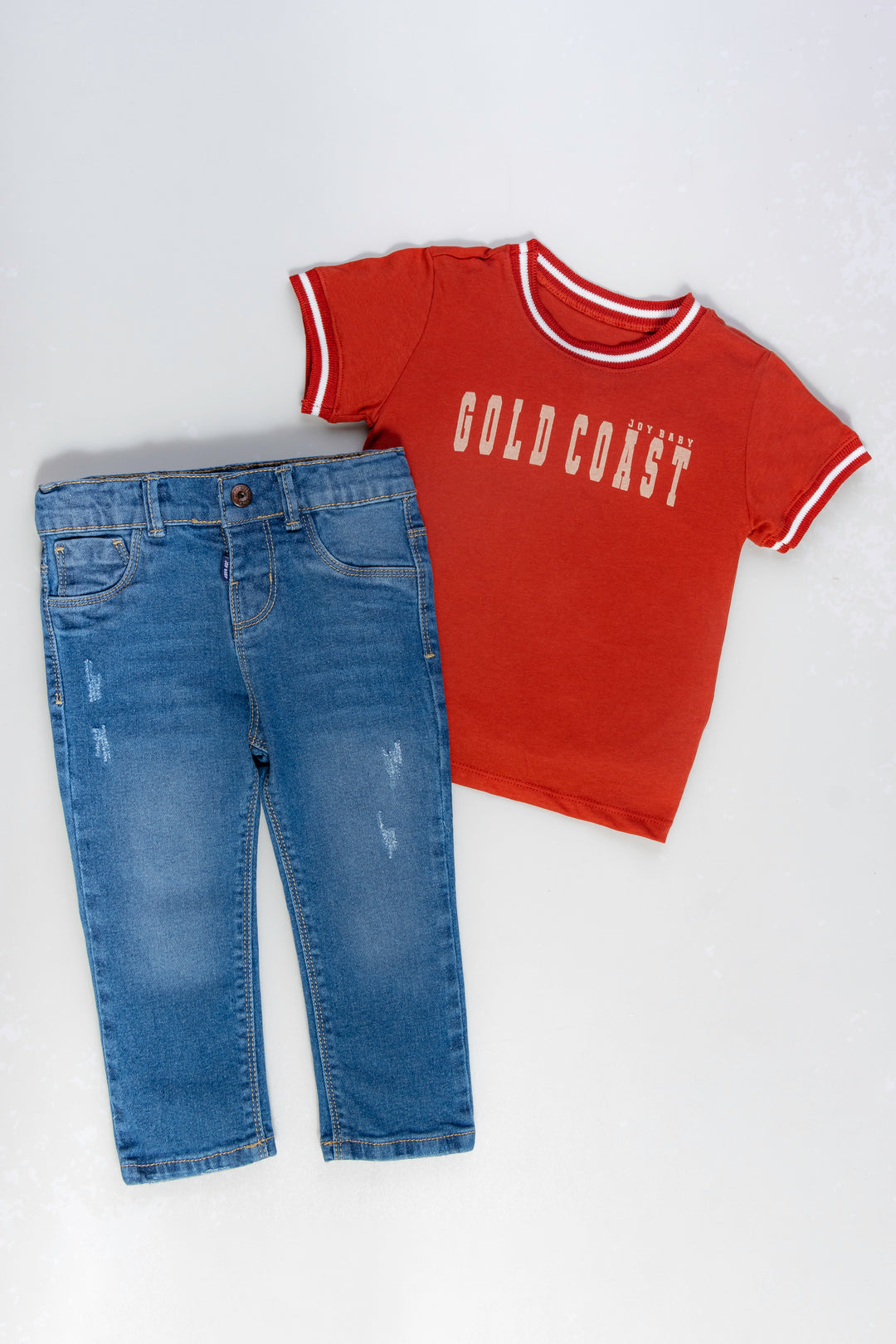 CONJUNTO 2 PRENDAS NIÑO GOLD TERRACOTA