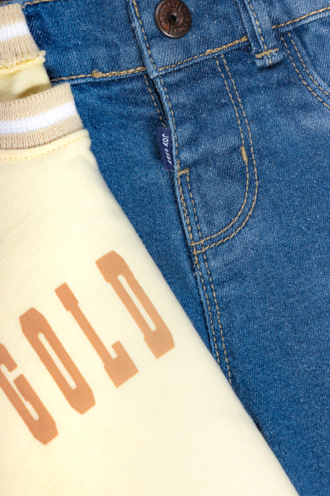 CONJUNTO 2 PRENDAS NIÑO GOLD AMARILLO