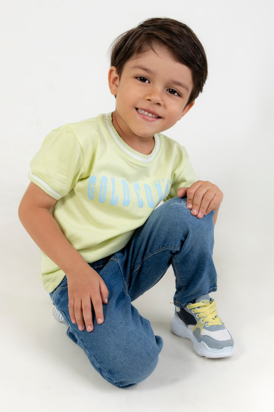 CONJUNTO 2 PRENDAS NIÑO GOLD VERDE CLARO