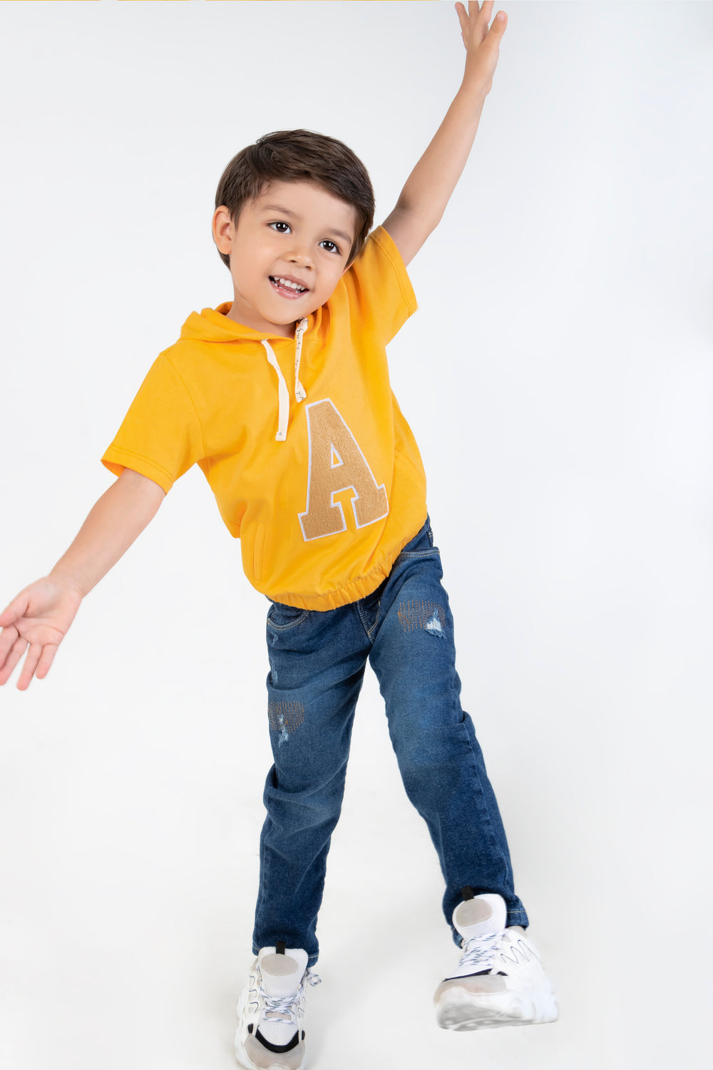 CONJUNTO 2 PRENDAS NIÑO MOSTAZA