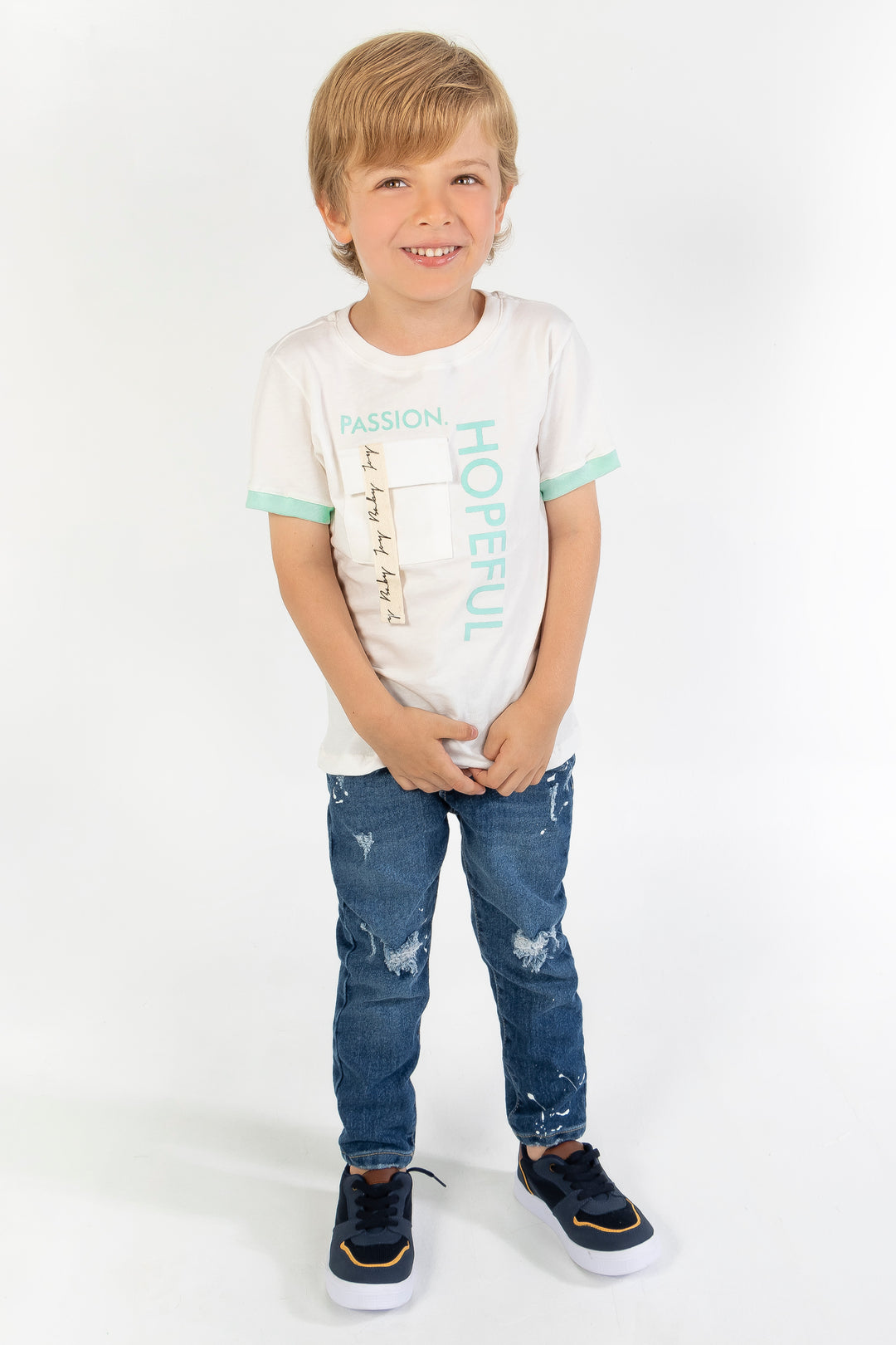 CONJUNTO 2 PRENDAS NIÑO PASSION BLANCO