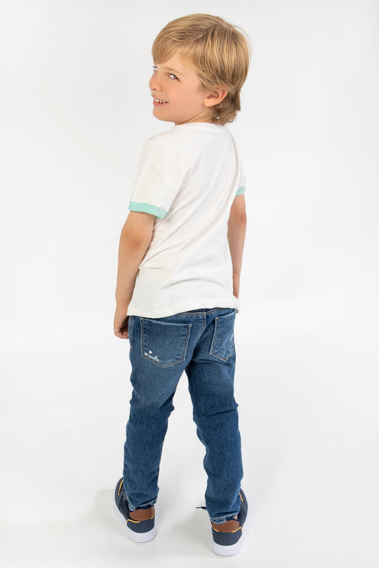 CONJUNTO 2 PRENDAS NIÑO PASSION BLANCO
