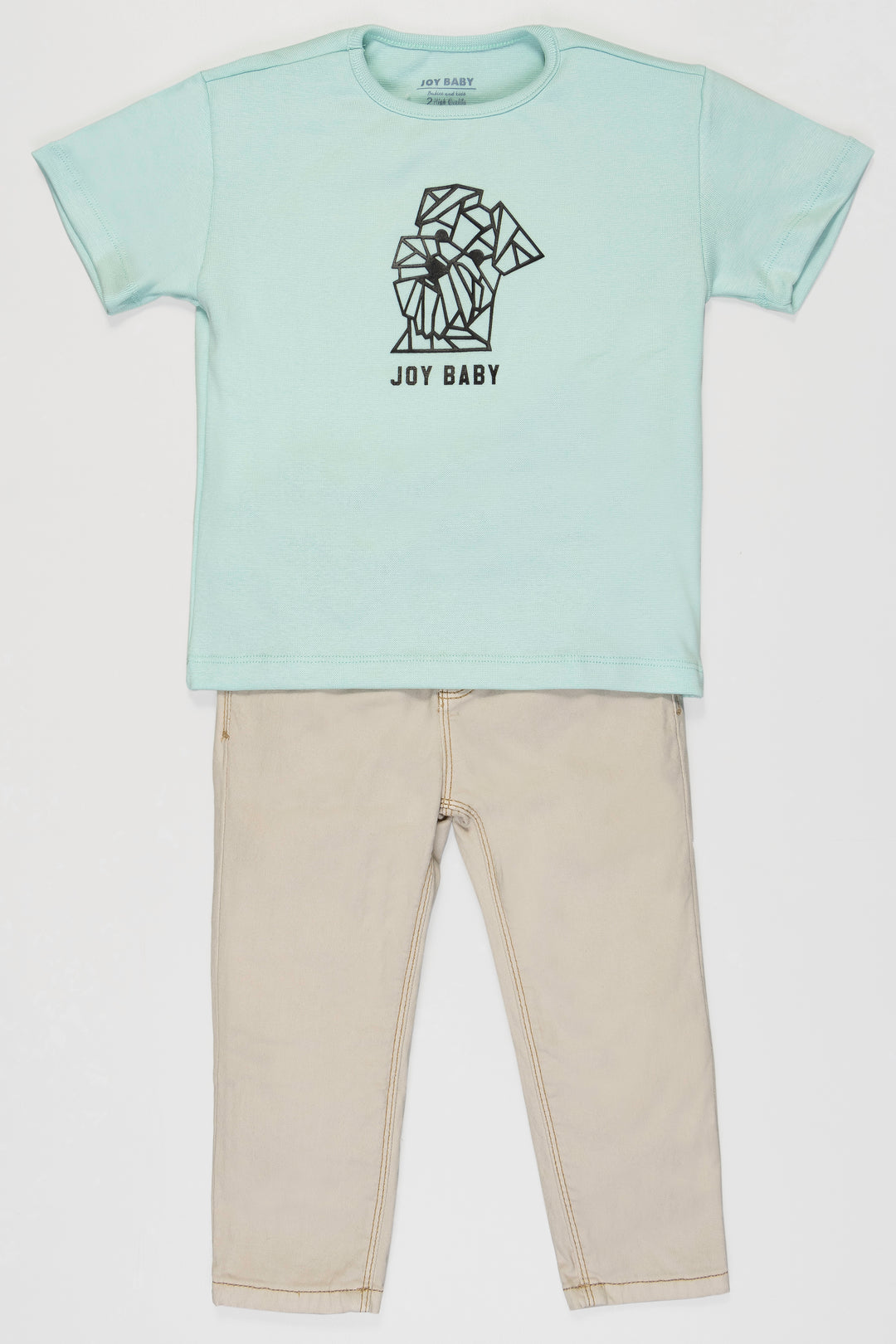 CONJUNTO 2 PRENDAS NIÑO LINES VERDE MENTA
