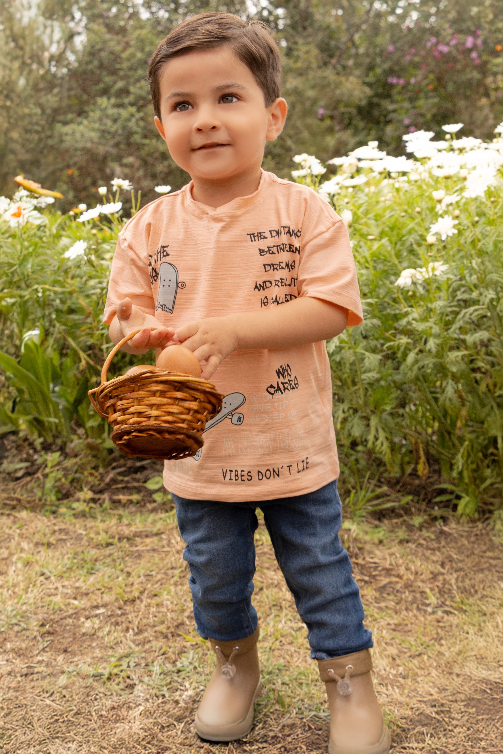 CONJUNTO 2 PRENDAS NIÑO MANDARINA