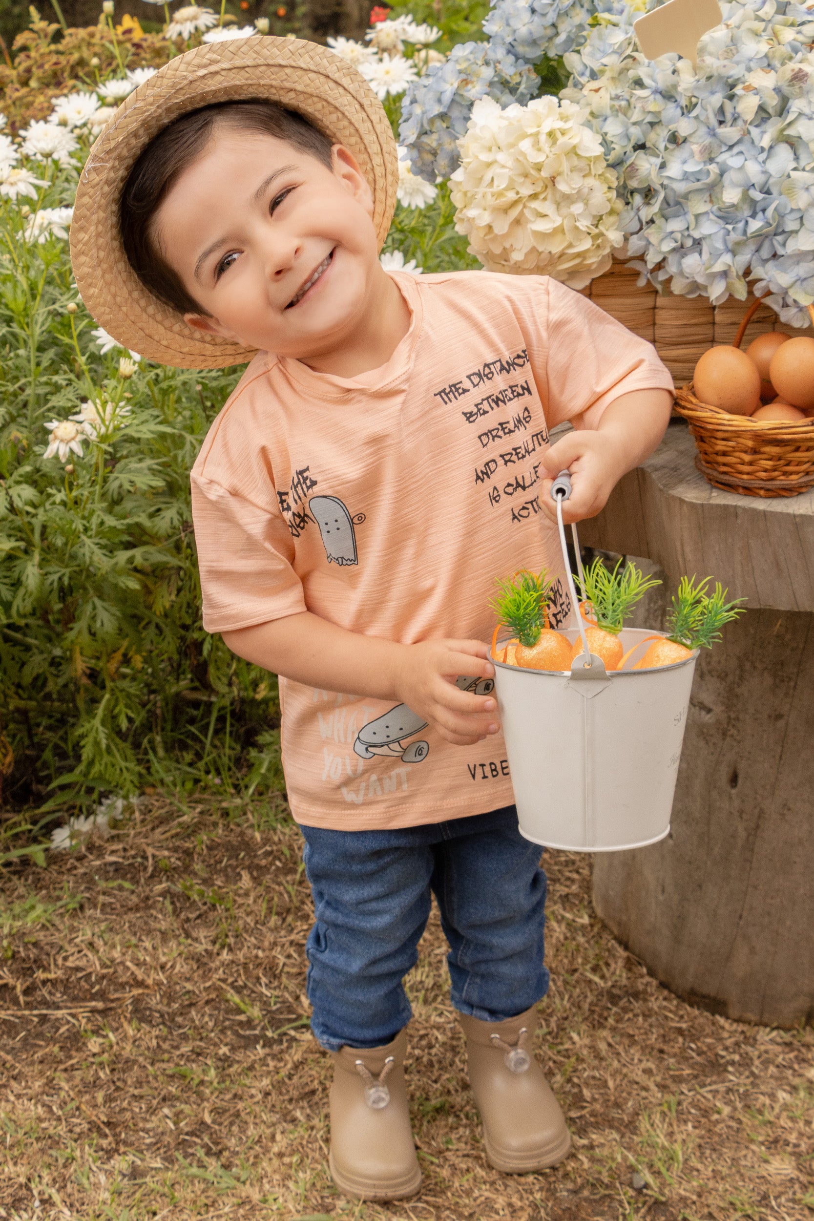CONJUNTO 2 PRENDAS NIÑO MANDARINA