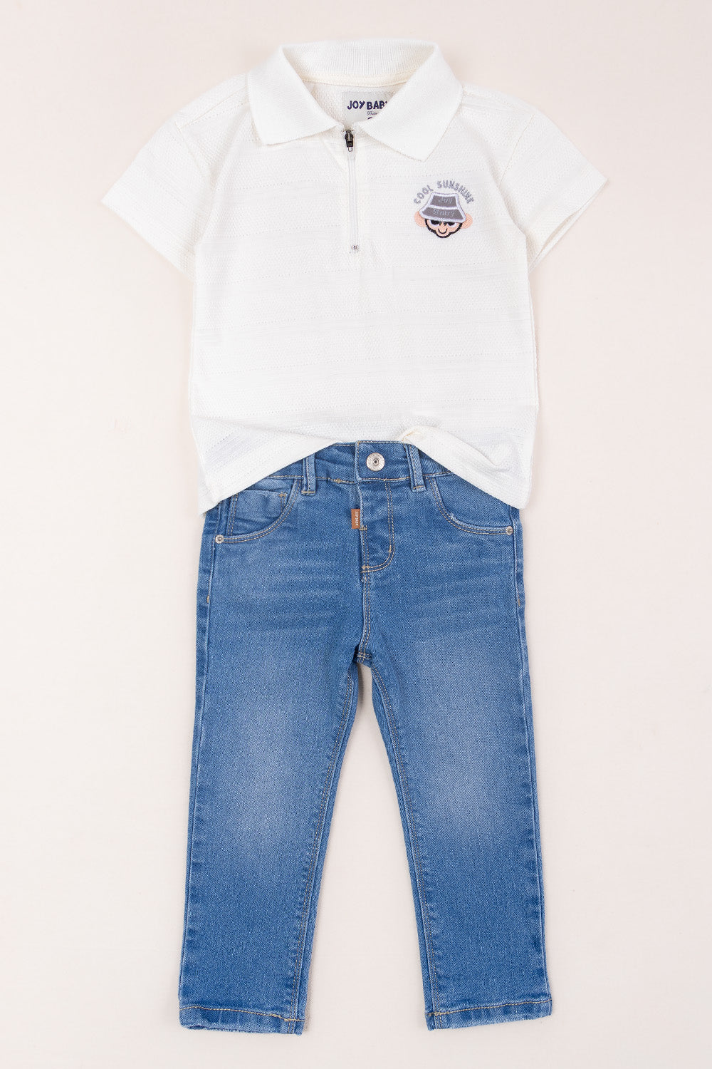 CONJUNTO 2 PRENDAS NIÑO COOL SUNSHINE BLANCO