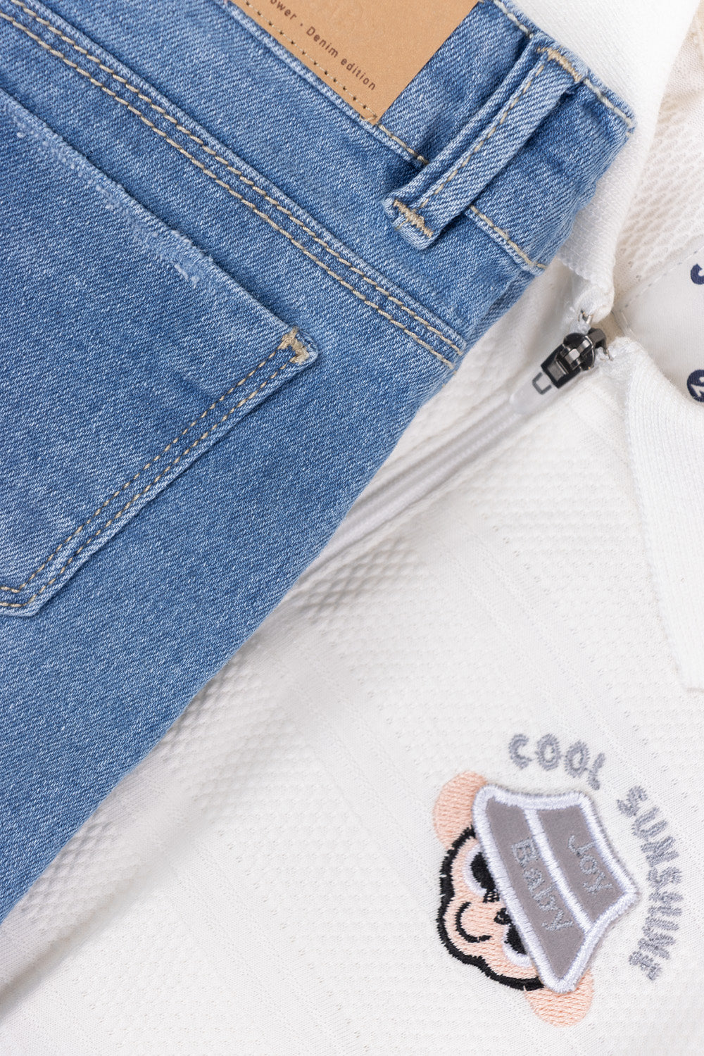 CONJUNTO 2 PRENDAS NIÑO COOL SUNSHINE BLANCO