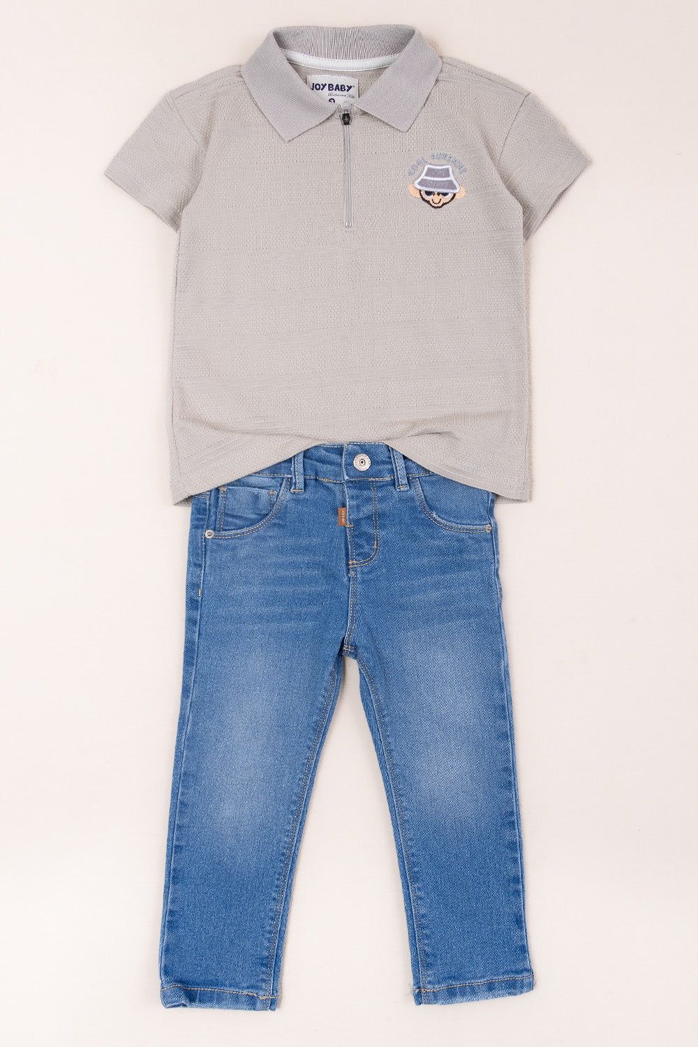 CONJUNTO 2 PRENDAS NIÑO COOL SUNSHINE GRIS