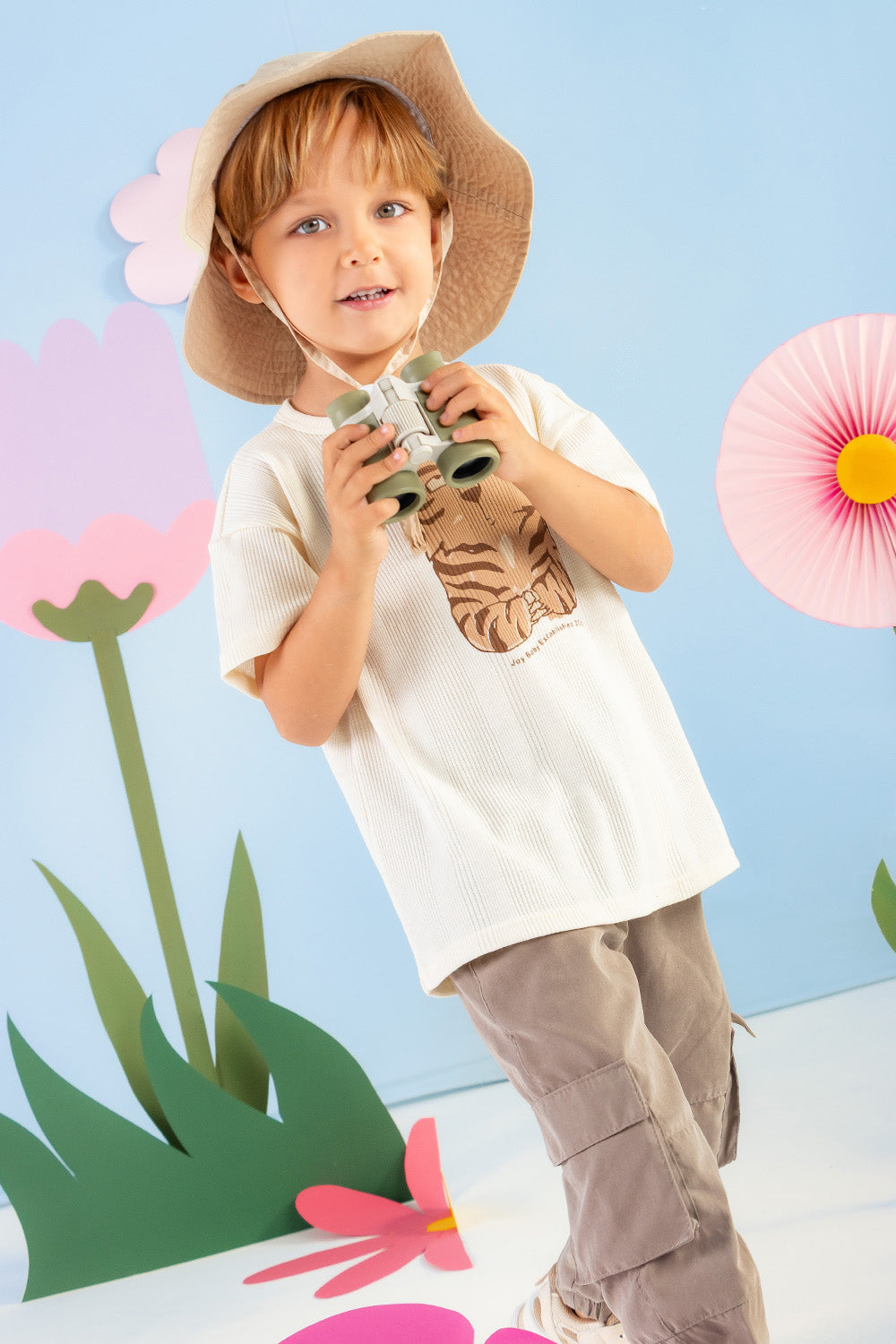 CONJUNTO 2 PRENDAS NIÑO WILD BLANCO