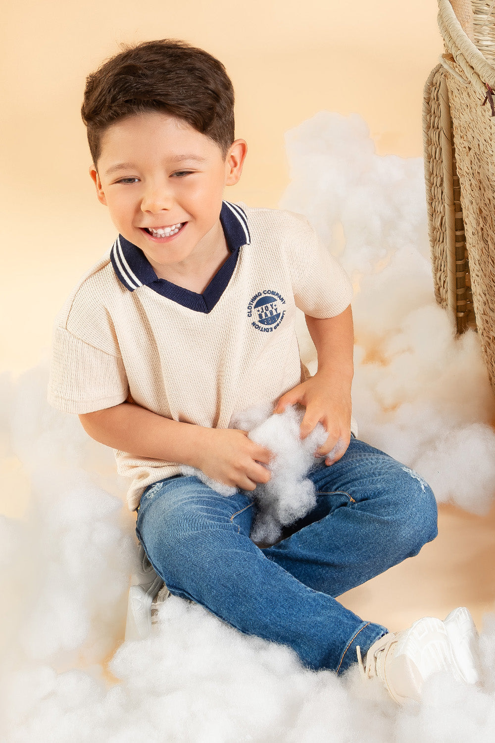 CONJUNTO 2 PRENDAS NIÑO COMPANY BLANCO