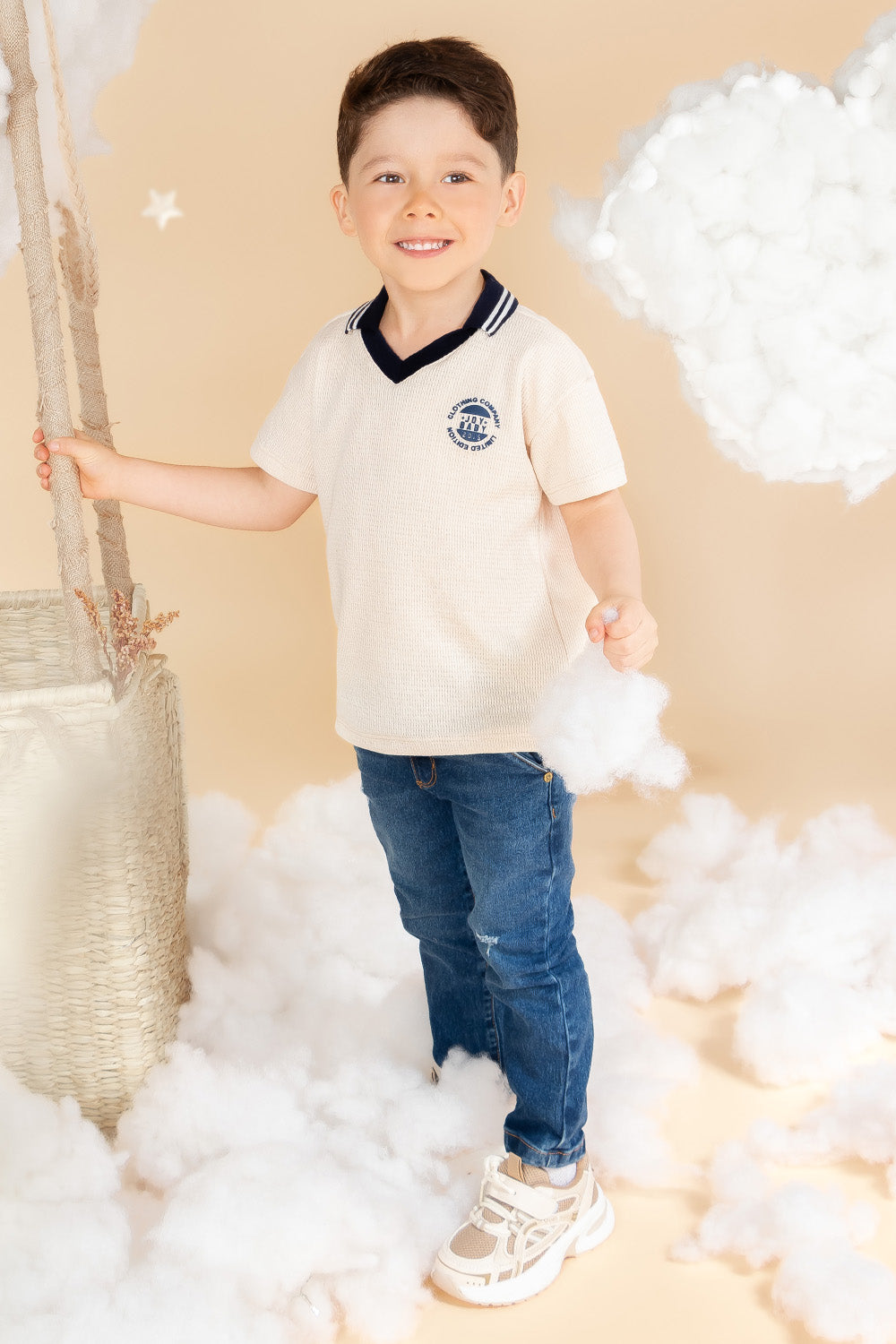 CONJUNTO 2 PRENDAS NIÑO COMPANY BLANCO