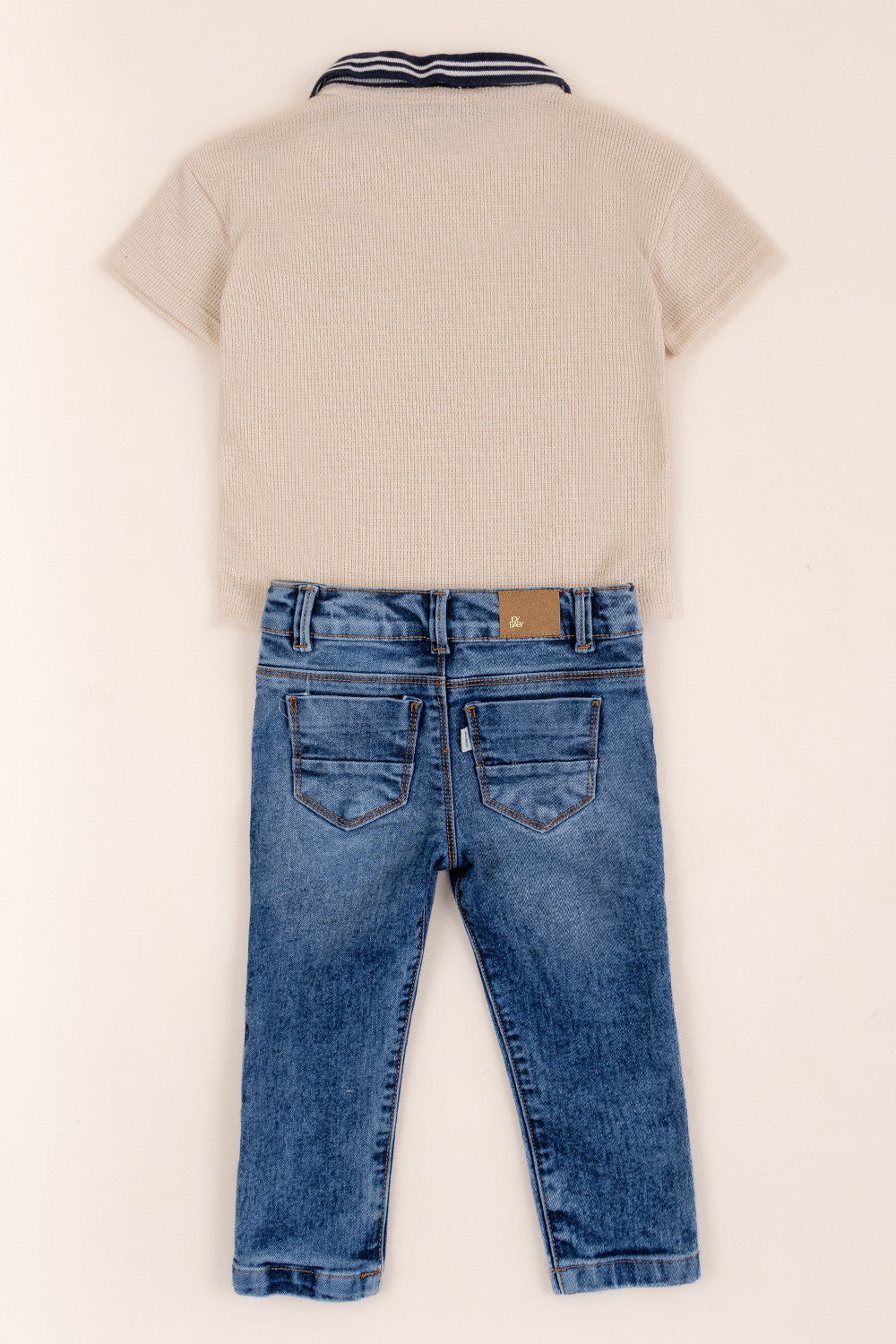 CONJUNTO 2 PRENDAS NIÑO COMPANY BEIGE