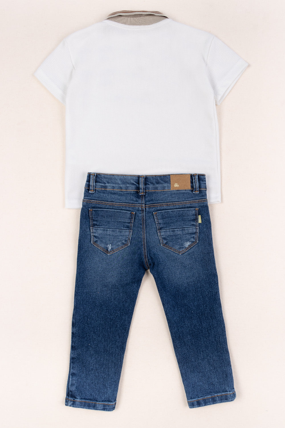 CONJUNTO 2 PRENDAS NIÑO COMPANY BLANCO