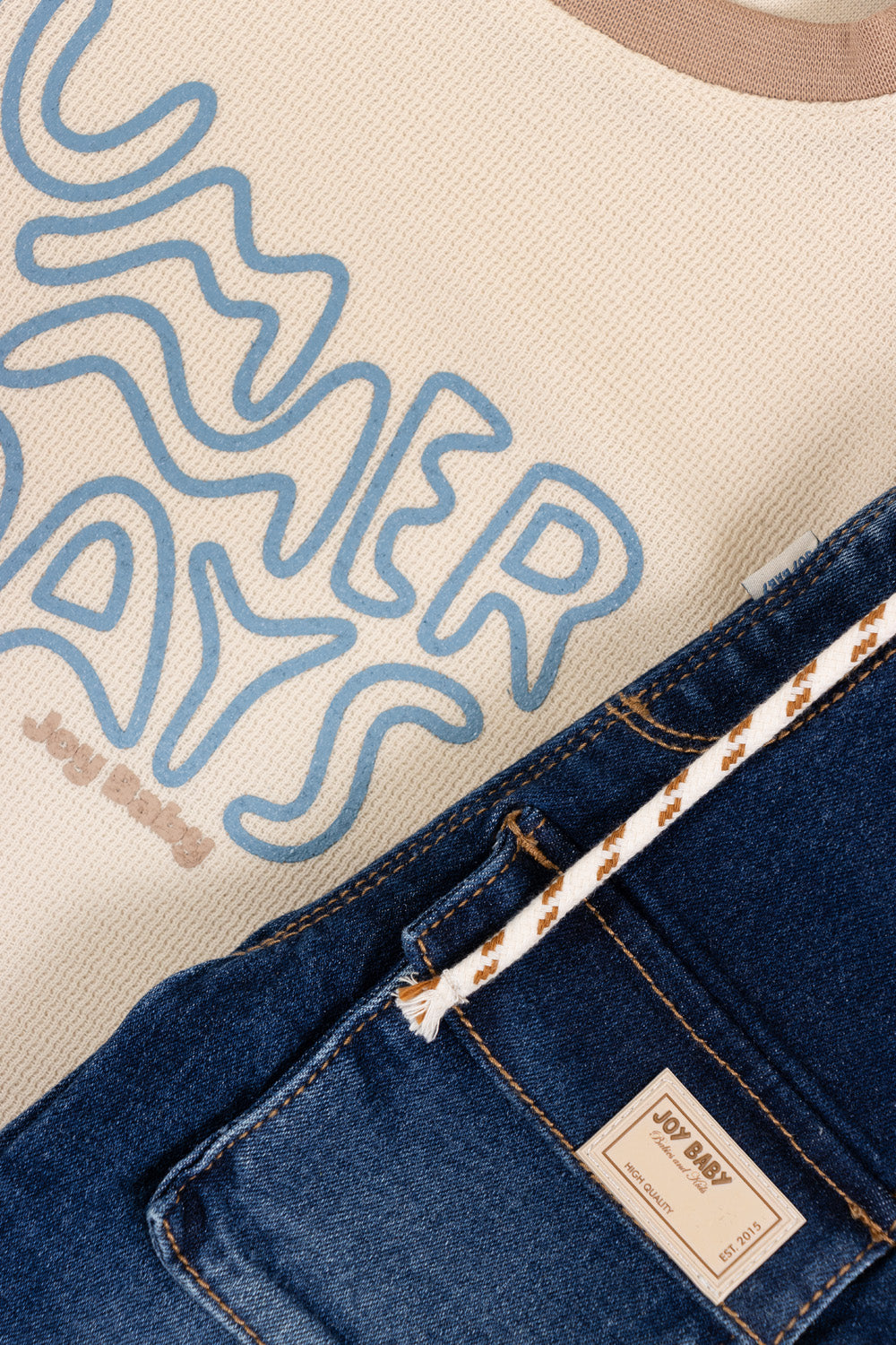 CONJUNTO 2 PRENDAS NIÑO SUMMER DAYS BEIGE