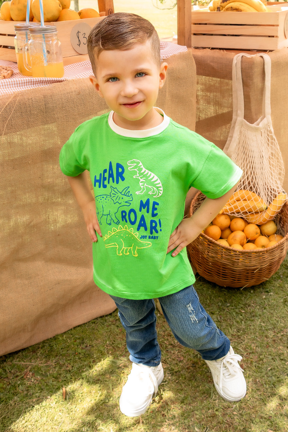 CONJUNTO 2 PRENDAS NIÑO ROAR VERDE