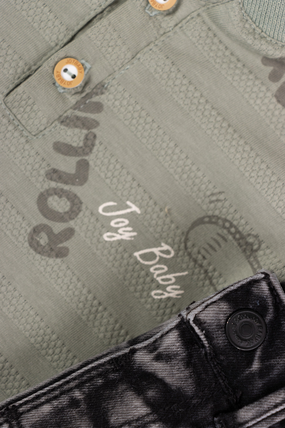 CONJUNTO 2 PRENDAS NIÑO ROLLIN VERDE