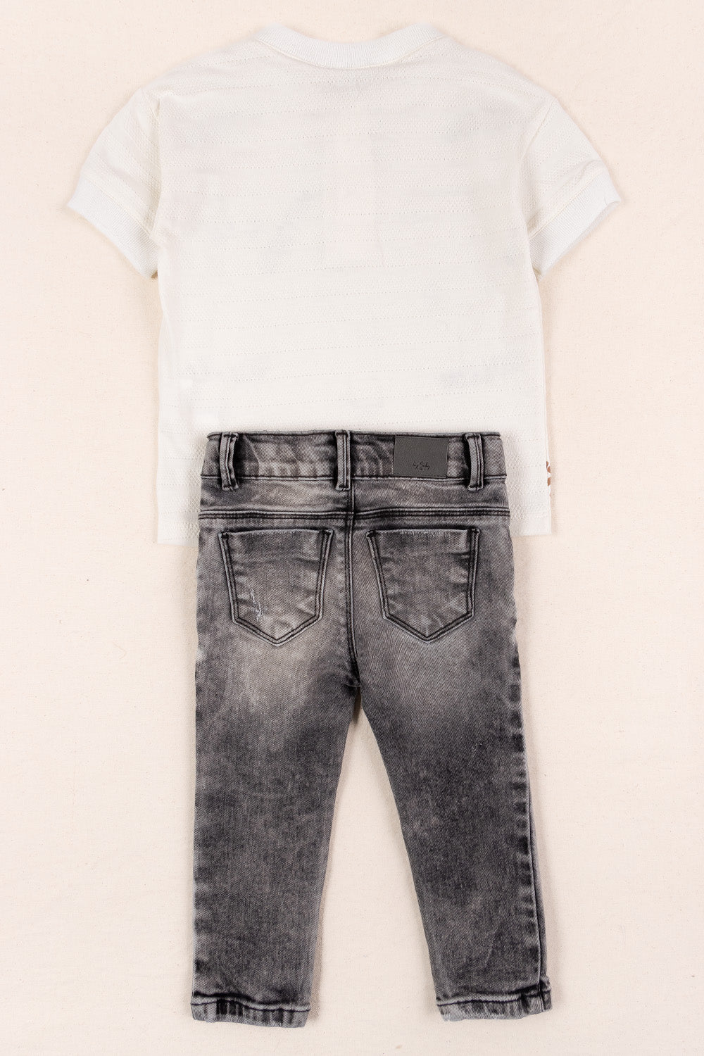 CONJUNTO 2 PRENDAS NIÑO ROLLIN BLANCO