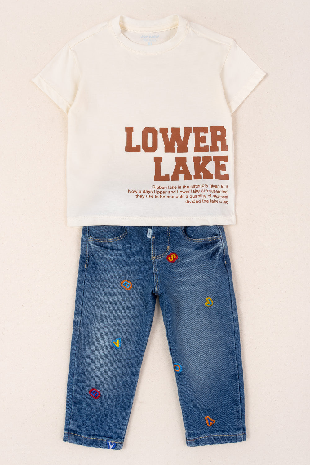 CONJUNTO 2 PRENDAS NIÑO LOWER LAKE BEIGE