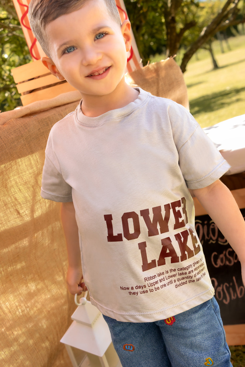 CONJUNTO 2 PRENDAS NIÑO LOWER LAKE GRIS