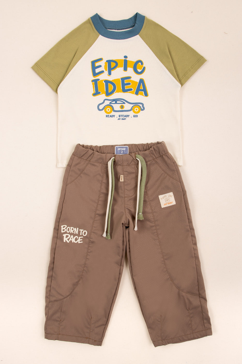 CONJUNTO 2 PRENDAS NIÑO EPIC CAFÉ