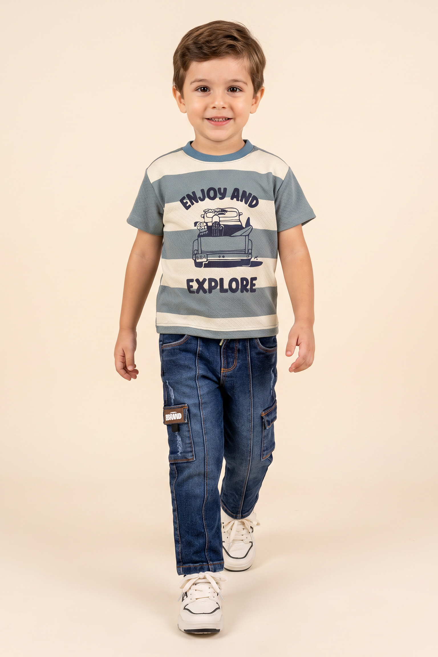 CONJUNTO 2 PRENDAS NIÑO EXPLORE AZUL