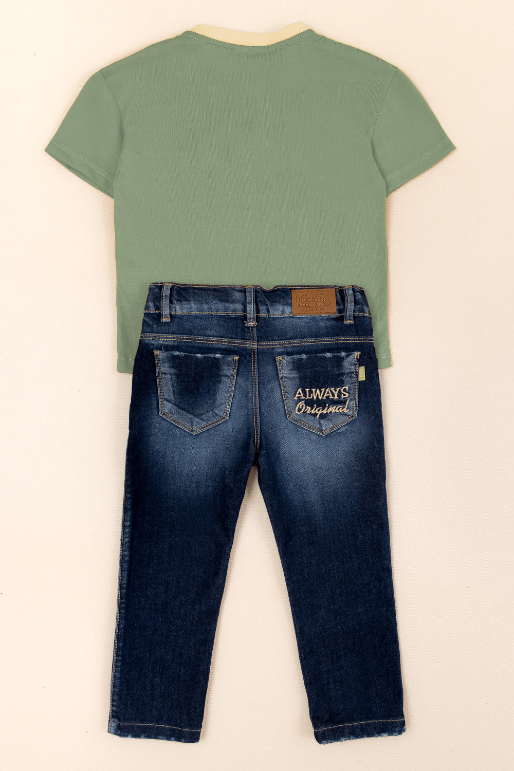 CONJUNTO 2 PRENDAS NIÑO POWER VERDE