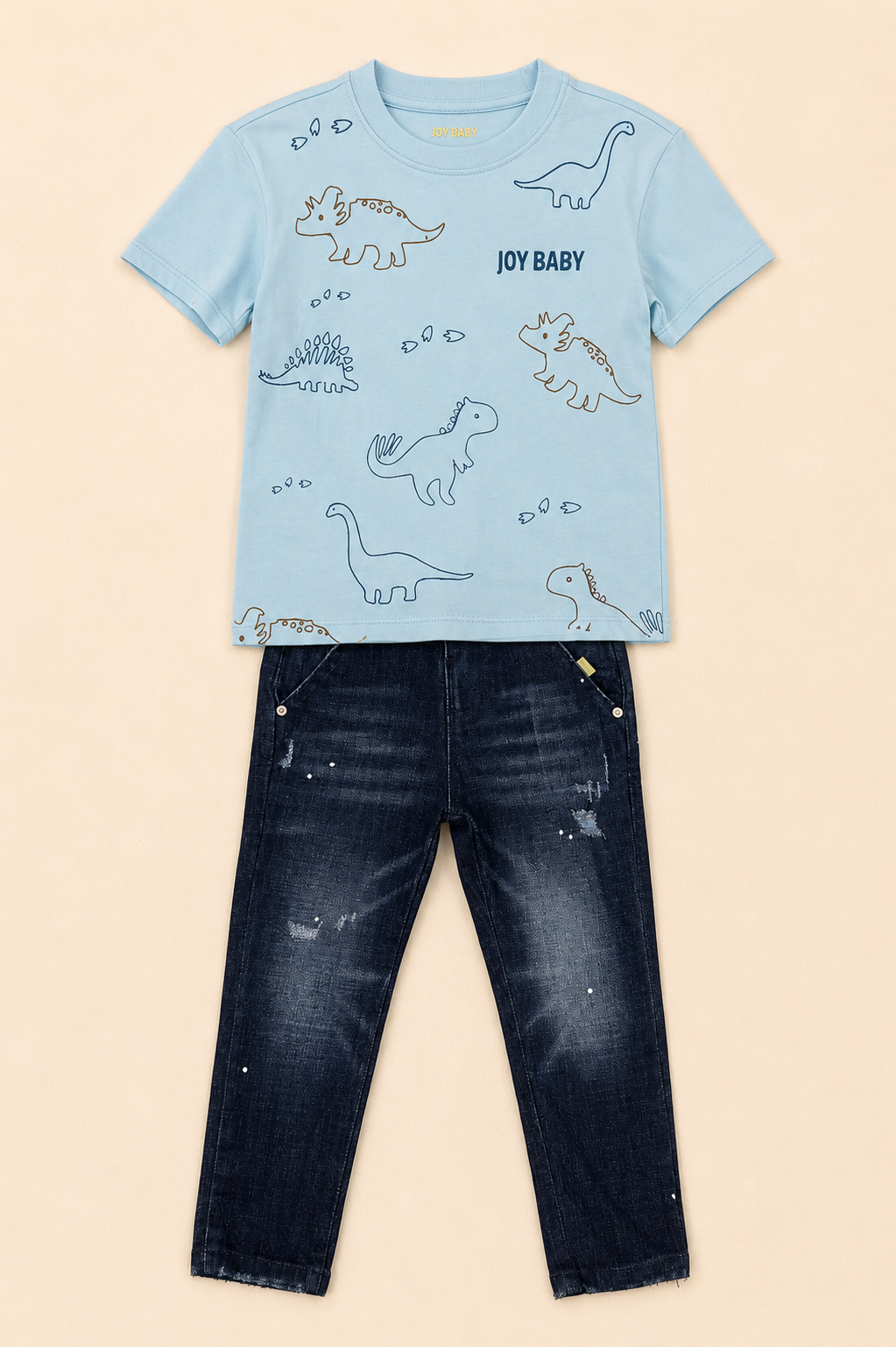 CONJUNTO 2 PRENDAS NIÑO HAPPY AZUL