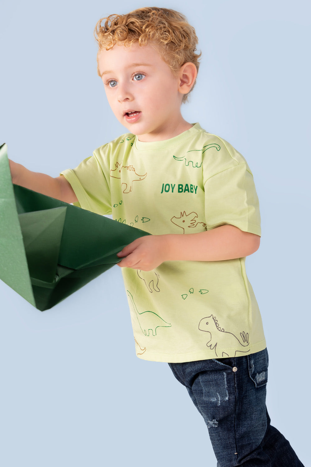 CONJUNTO 2 PRENDAS NIÑO HAPPY VERDE