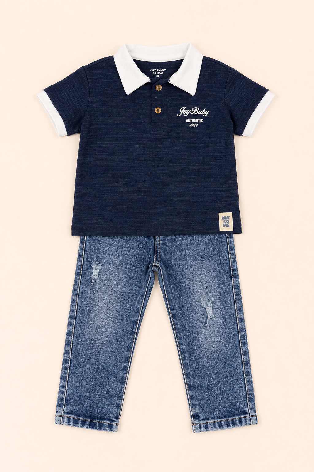 CONJUNTO 2 PRENDAS NIÑO AUTHENTIC AZUL
