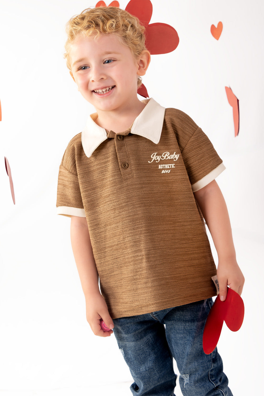 CONJUNTO 2 PRENDAS NIÑO AUTHENTIC CAFÉ