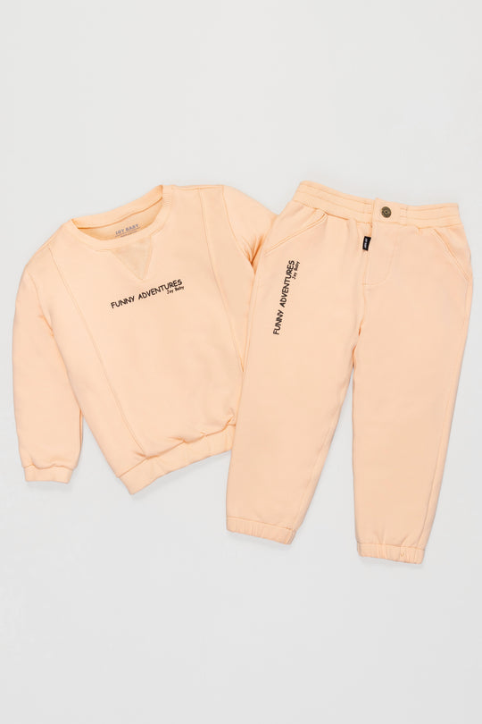 DEPORTIVO 2 PRENDAS NIÑO MANDARINA