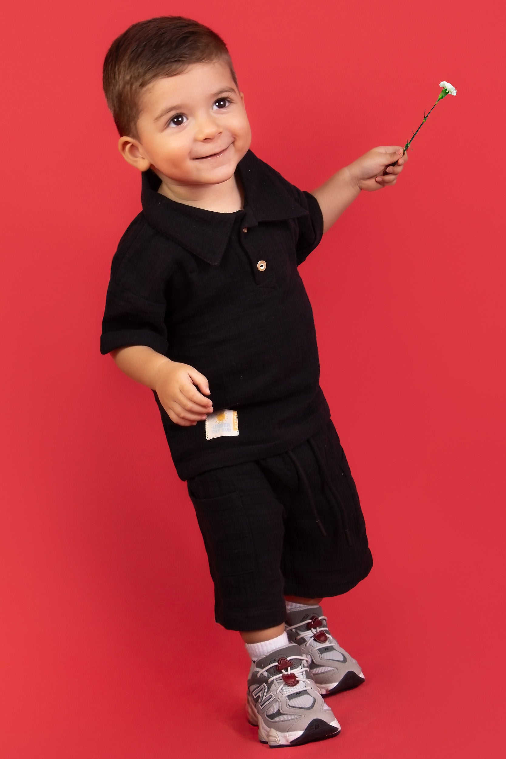 CONJUNTO BERMUDA NIÑO NEGRO