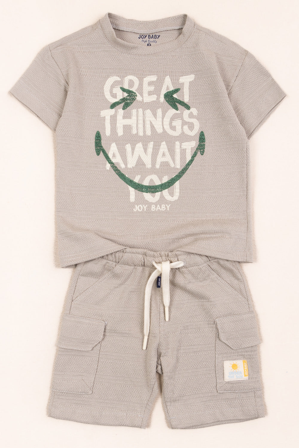 CONJUNTO DOS PIEZAS NIÑO GREAT GRIS