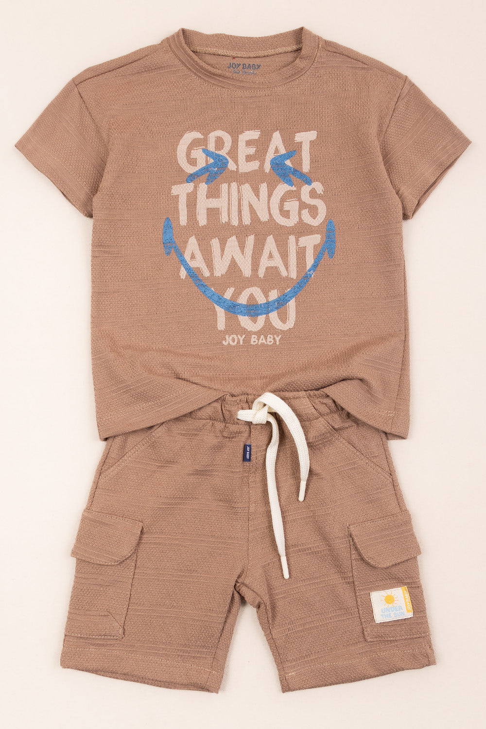 CONJUNTO DOS PIEZAS NIÑO GREAT CAFÉ