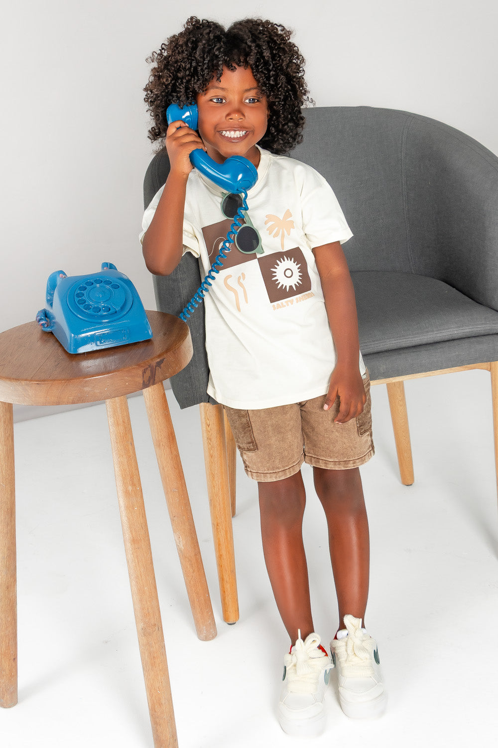 CONJUNTO BERMUDA NIÑO SUN BLANCO
