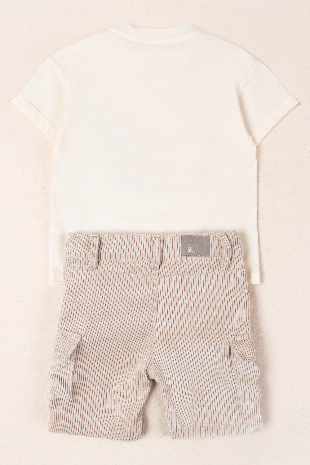CONJUNTO BERMUDA NIÑO RUFF BLANCO