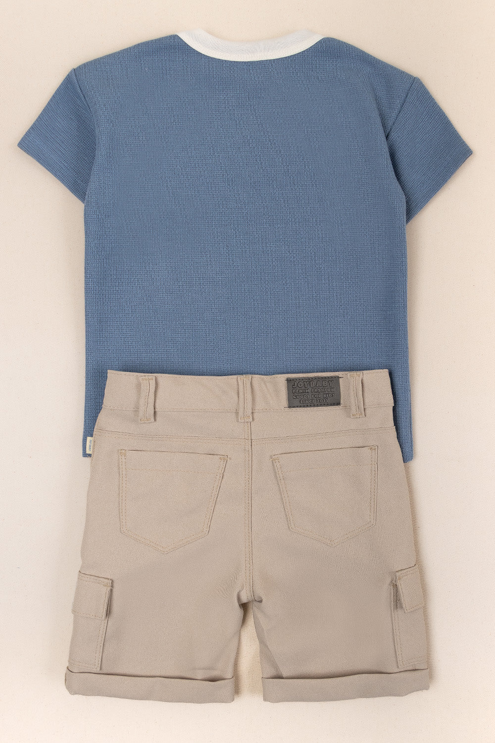 CONJUNTO BERMUDA NIÑO ADVENTURE BEIGE