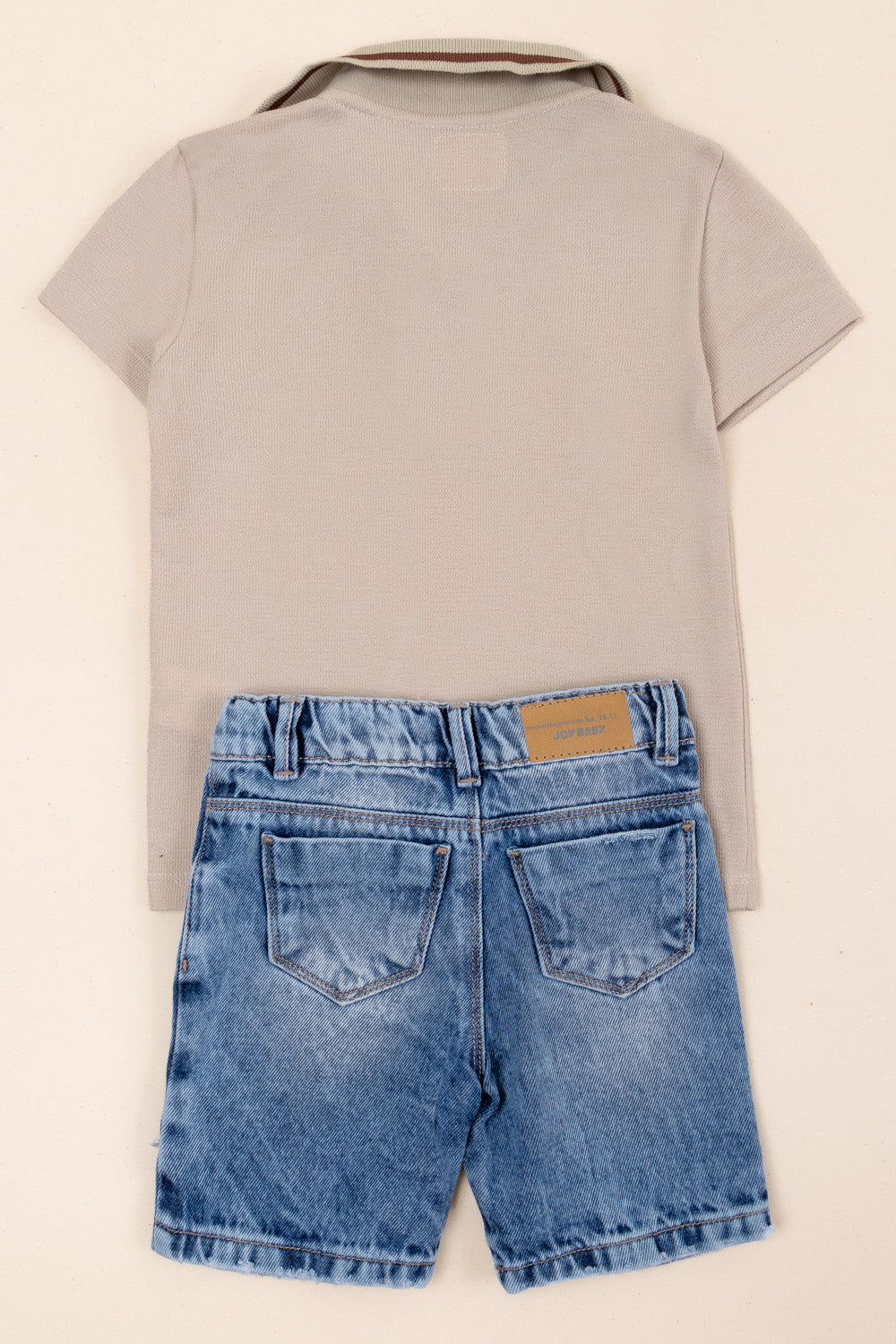 CONJUNTO BERMUDA NIÑO STREET BEIGE