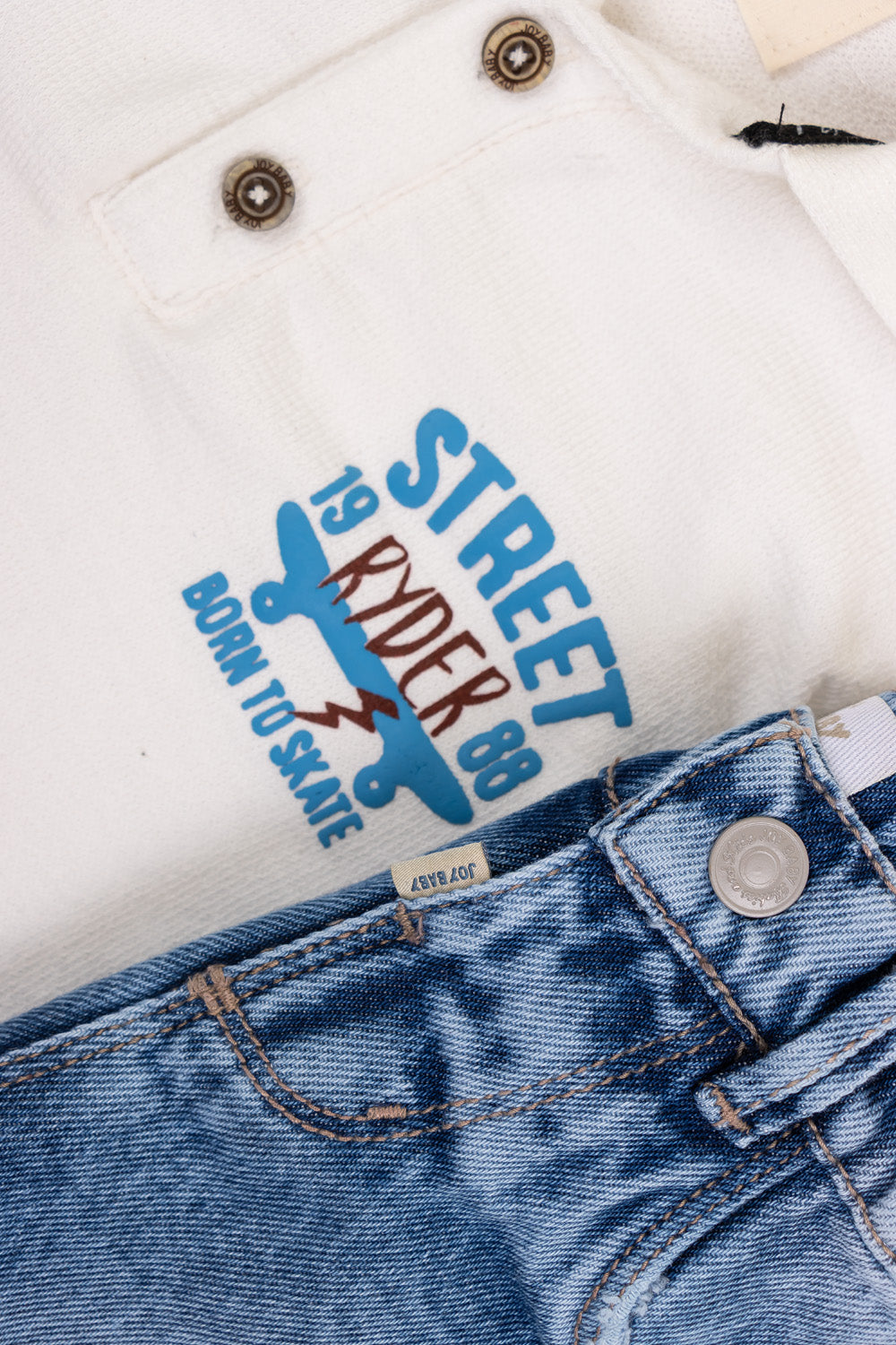 CONJUNTO BERMUDA NIÑO STREET BLANCO
