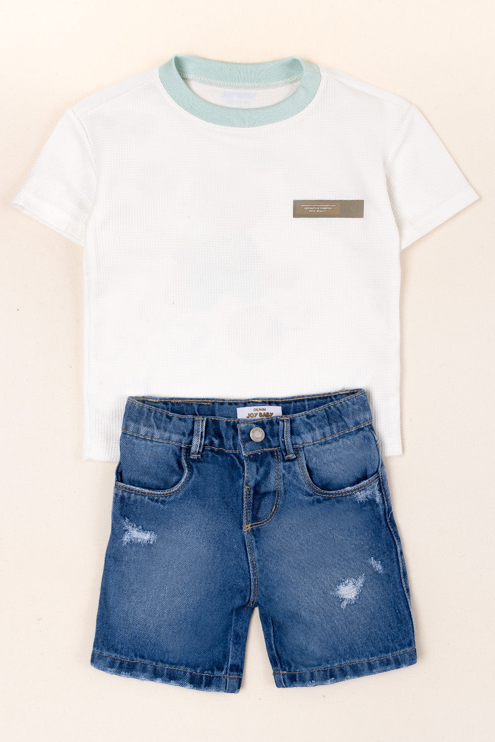 CONJUNTO BERMUDA NIÑO PLAY BLANCO V