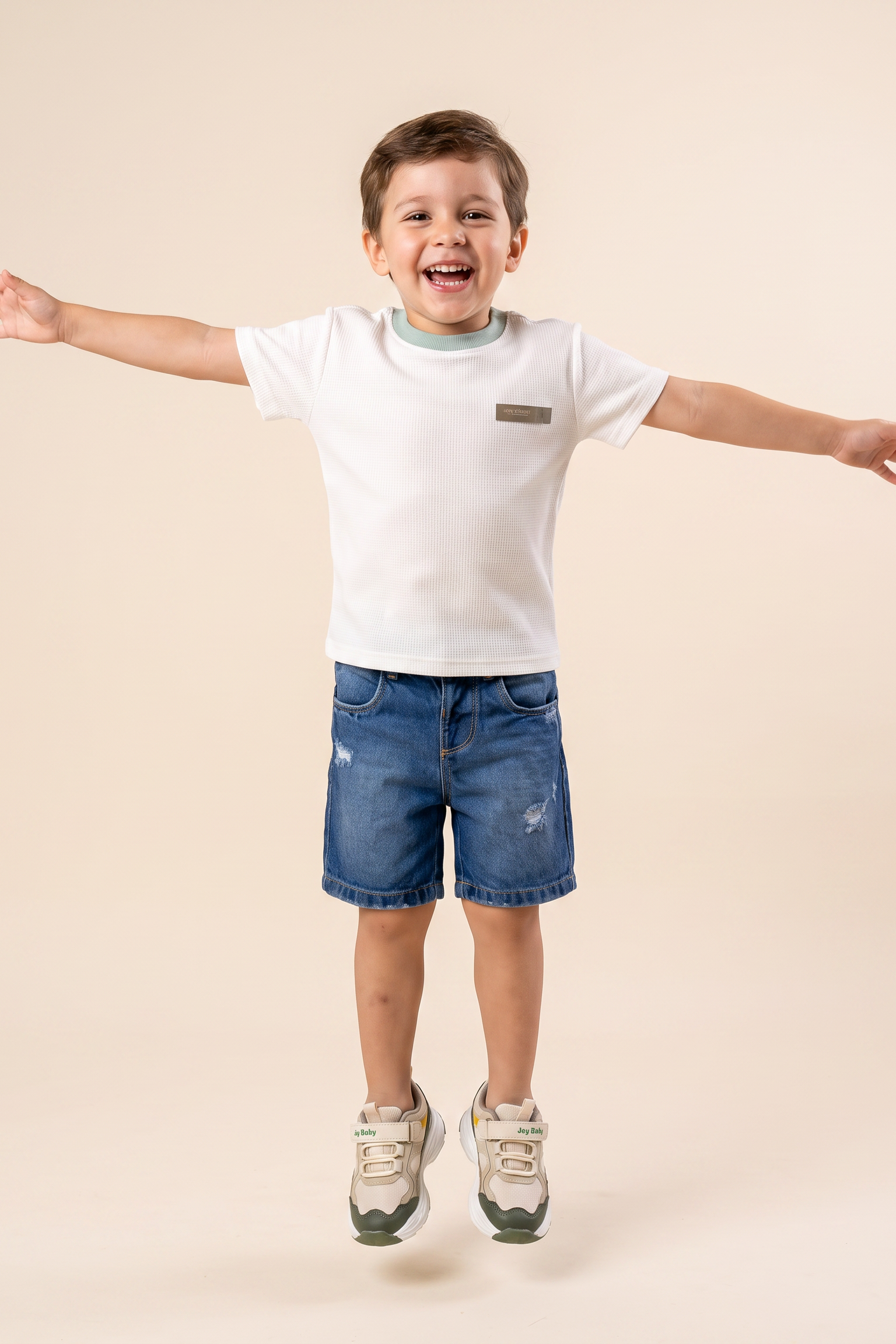 CONJUNTO BERMUDA NIÑO PLAY BLANCO A