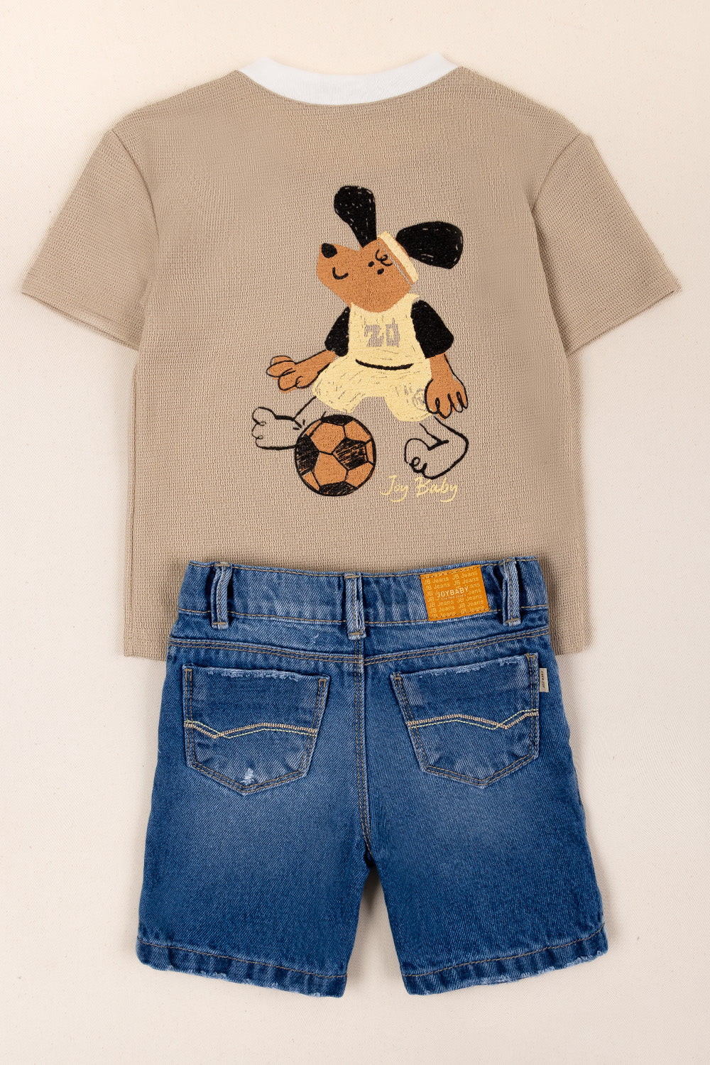 CONJUNTO BERMUDA NIÑO PLAY BEIGE B