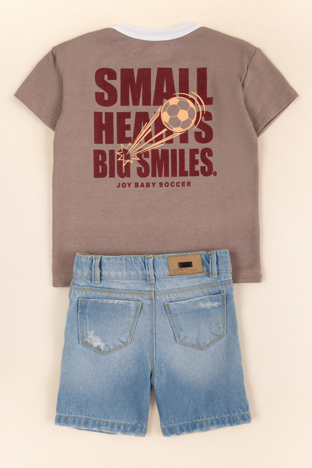 CONJUNTO BERMUDA NIÑO SMALL CAFÉ