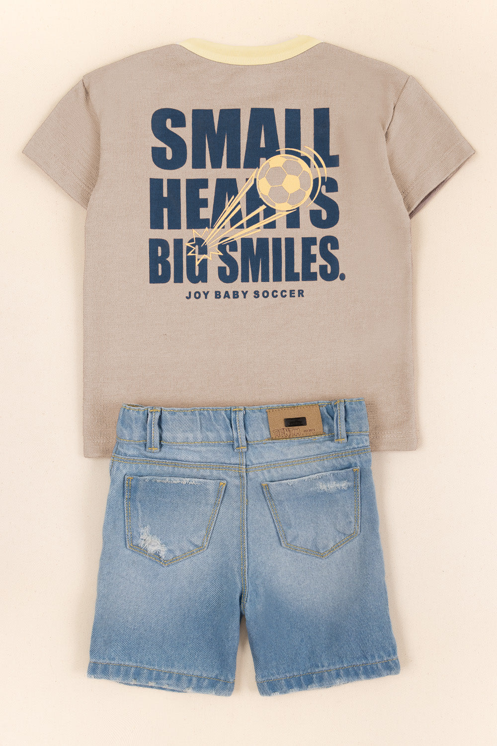 CONJUNTO BERMUDA NIÑO SMALL BEIGE