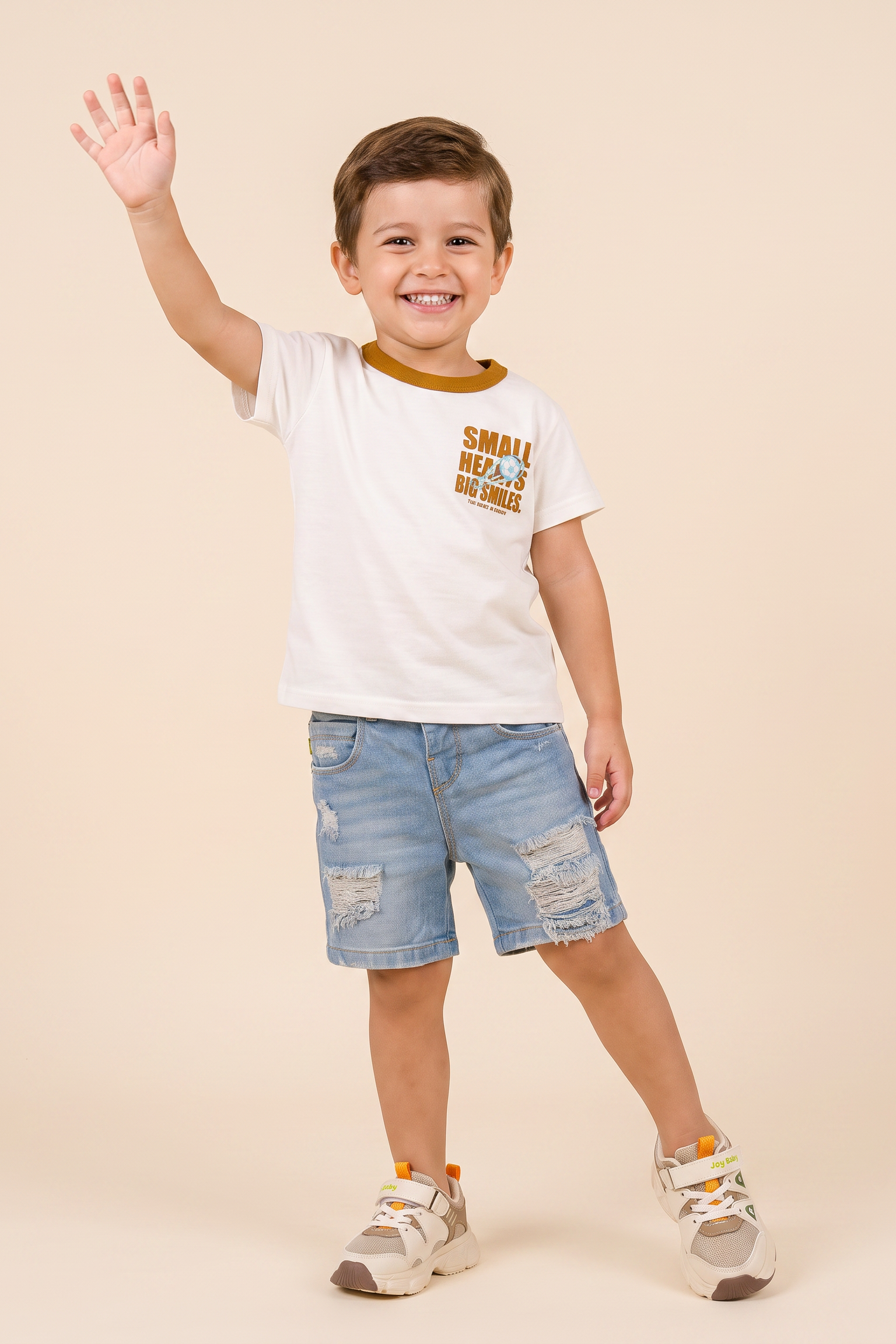 CONJUNTO BERMUDA NIÑO SMALL BLANCO