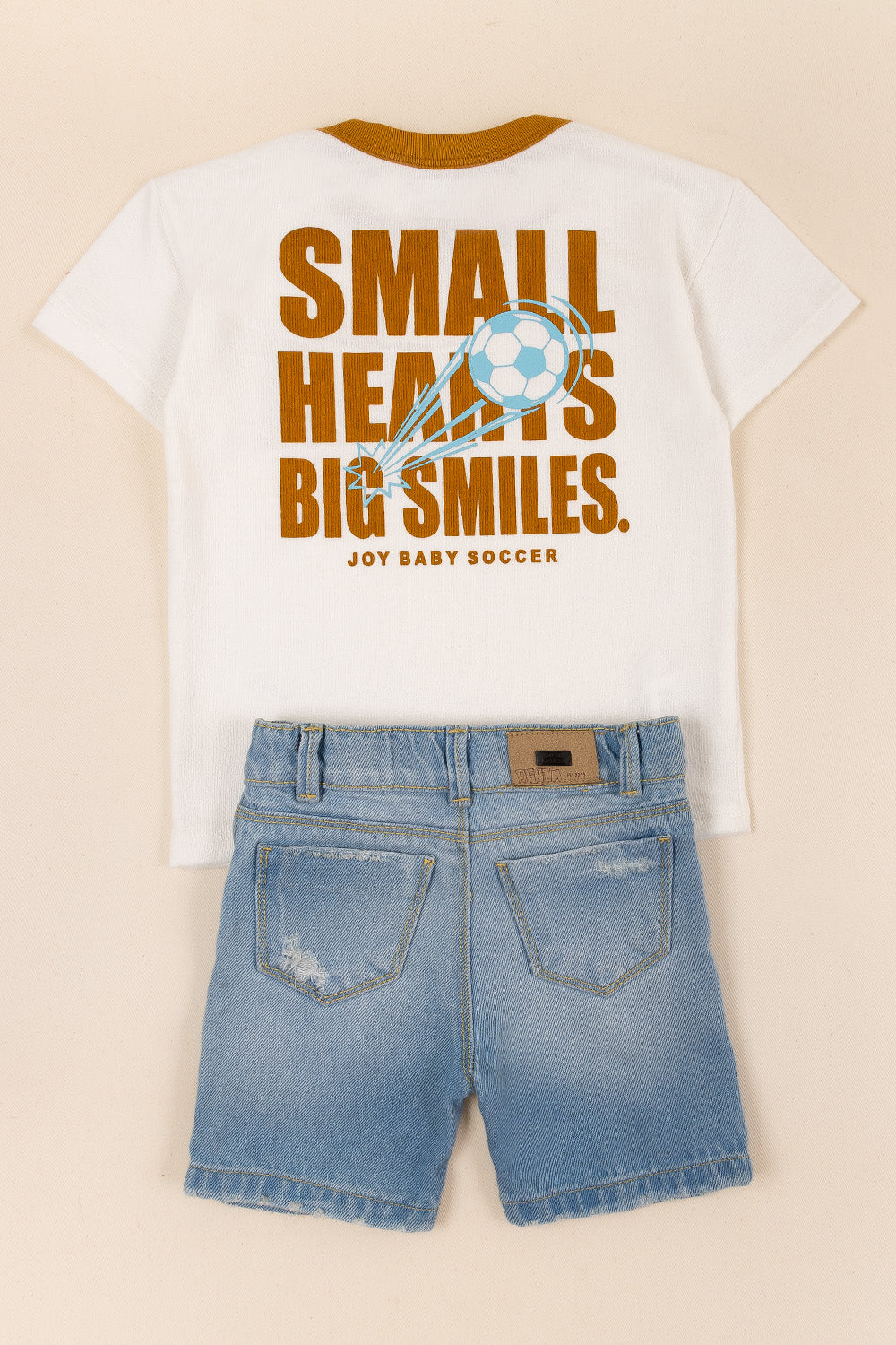 CONJUNTO BERMUDA NIÑO SMALL BLANCO