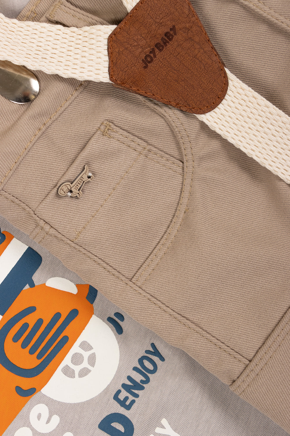 CONJUNTO BERMUDA NIÑO SCOOTER CAMEL
