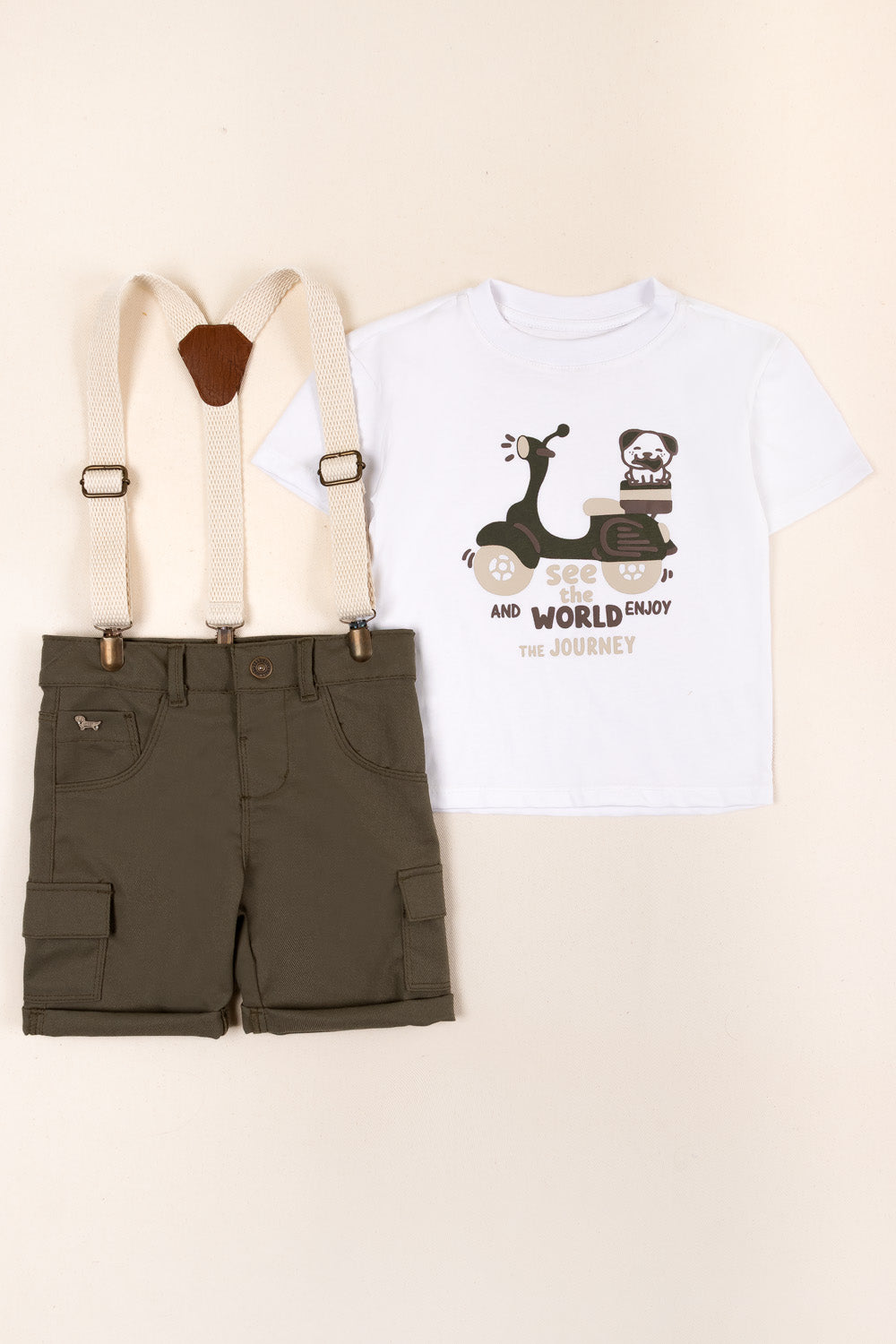 CONJUNTO BERMUDA NIÑO SCOOTER VERDE