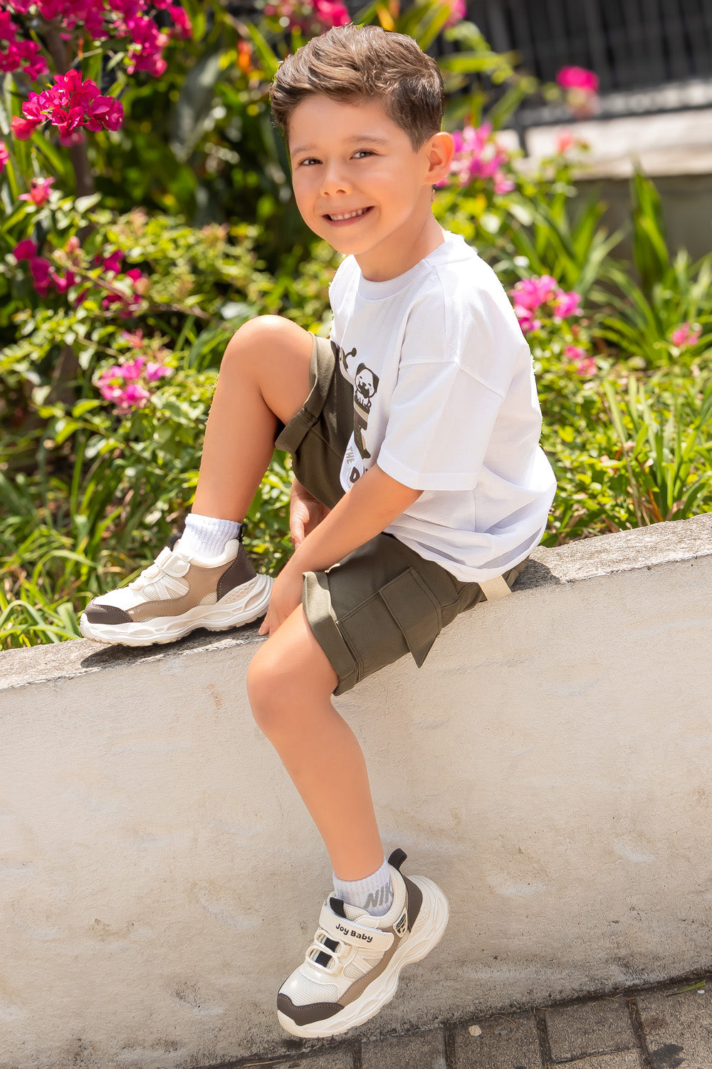CONJUNTO BERMUDA NIÑO SCOOTER VERDE